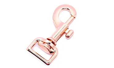 Bolzenkarabiner gerader Wirbel 20 mm - Rose Gold