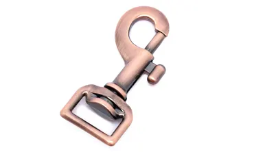 Bolzenkarabiner gerader Wirbel 20 mm - Altkupfer