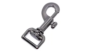 Bolzenkarabiner gerader Wirbel 20 mm - Gun Metal