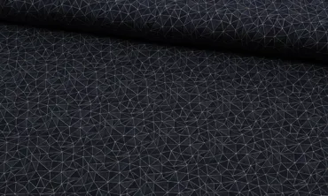 Jersey Fräulein von Julie - Netzmuster Dunkelgrau