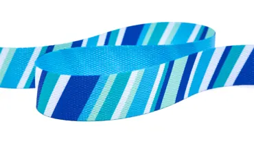 Gurtband 30 mm - Stripes Blau