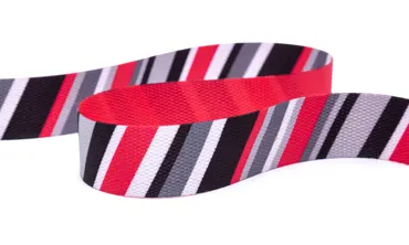 Gurtband 30 mm - Stripes Rot