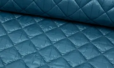 Jackenstoff gesteppt Rhombus - Rauchblau