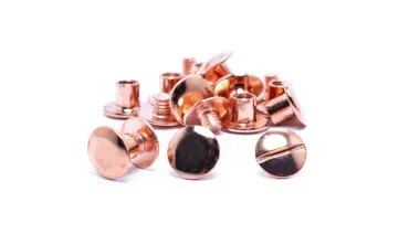 Buchschrauben Schaft 5 mm Kupfer - Pack à 10 Stk.