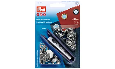 PRYM Ösen 8 mm silber
