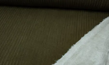 Mantelstoff Cord - Khaki