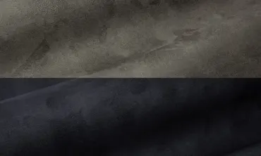 Velours Imitat 2-Farbig - Grau Schwarz