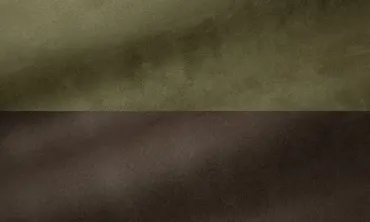 Velours Imitat 2-Farbig - Khaki Dunkelbraun