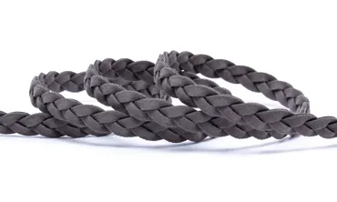 Geflochtene Kordel - Grau