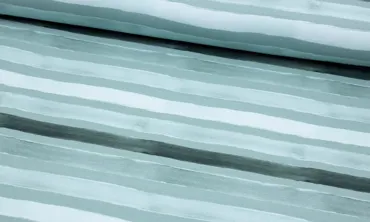 French Terry - Big Stripes Vintage Aqua