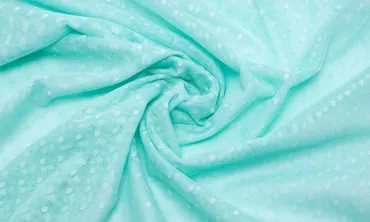 Tüll Soft - Mint mit Tupfen