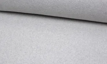 BIO Baumwoll Fleece - Hellgrau meliert