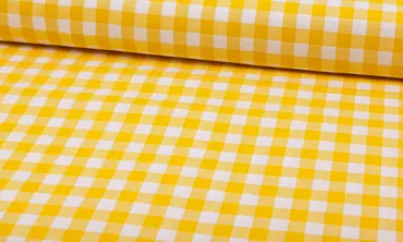 Baumwolle Vichy Karo - Gelb