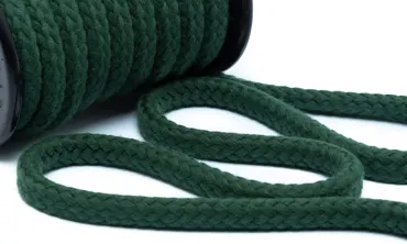 Baumwollkordel 10 mm - Dunkelgrün