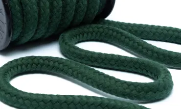 Baumwollkordel 12 mm - Dunkelgrün