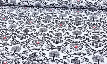 Baumwolle - Scherenschnitt Weiss