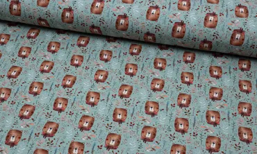 French Terry Fräulein von Julie - Frau Bär Dunstmint