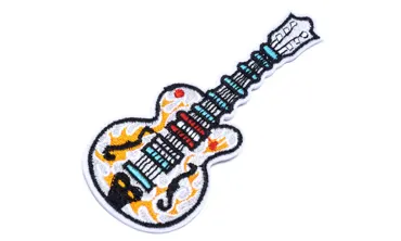 Patch - Gitarre Weiss Orange