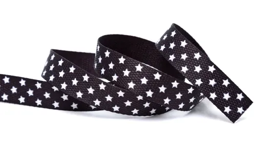 Gurtband 20 mm Sterne Schwarz KBGBS-2004.jpg