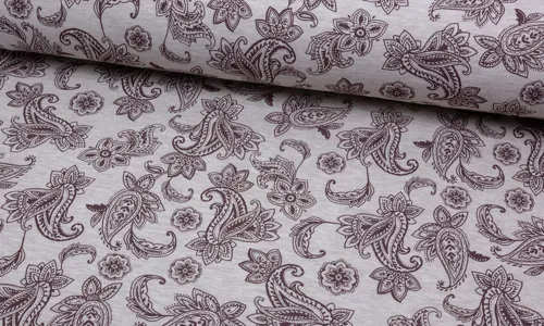 French Terry Brushed Paisley Dream Sand VHFTD-9001.jpg