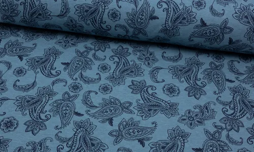 French Terry Brushed Paisley Dream Jeansblau VHFTD-9003.jpg