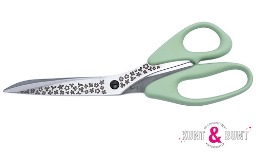 Stoffschere Profi Premium 26 cm Blumen Dunstmint 91-002-123037.png