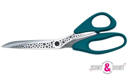 Stoffschere Profi Premium 26 cm Sterne Petrol 91-002-122039.png
