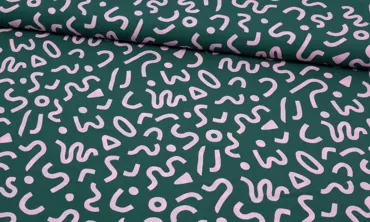 LENZING™ ECOVERO™ - Boho Geo Grün