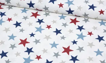 Canvas Panama - Stars Blau Rot