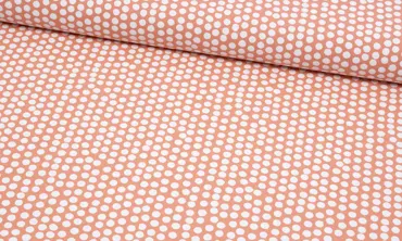 Canvas Panama - Spots Lachs Weiss