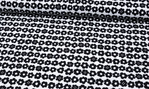 Baumwolle KOKKA Tiny Daisy Black White KOCDE-1002.jpg