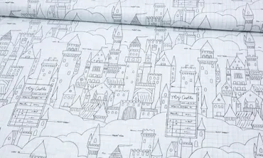 Baumwolle Michael Miller - My Castle White