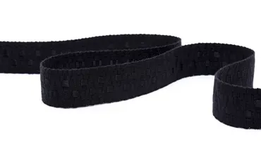 Gewobenes Band 30 mm - Aztec Schwarz Schwarz