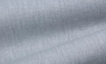 Leinen Baumwoll Mix - Herringbone Hellgrau