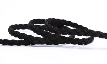 Geflochtene Kordel - Schwarz