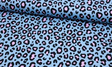 Jersey Fräulein von Julie - Big Leoprint Blau
