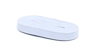 Gummiband 10 mm - Weiss