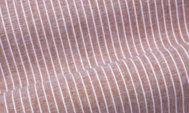 Leinen Baumwoll Mix - Streifen Canyon Weiss