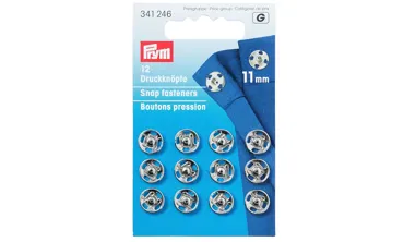 PRYM Annähdruckknöpfe 11 mm - Silber