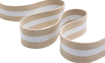 Gurtband 40 mm BP - Streifen Beige Natur