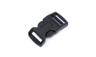 Steckschnalle 20 mm gebogen Acetal - Schwarz