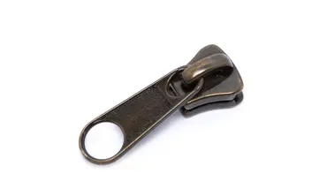 Bügelschieber 6 mm Metall grosse Lasche - Altmessing