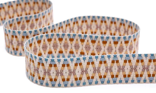 Gewobenes Band 40 mm Aztec Natur Beige Blau 49-040-302001.jpg