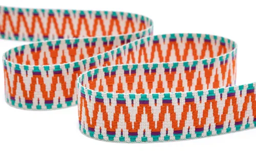 Gewobenes Band 40 mm Aztec Ecru Orange Türkis 49-040-302002.jpg