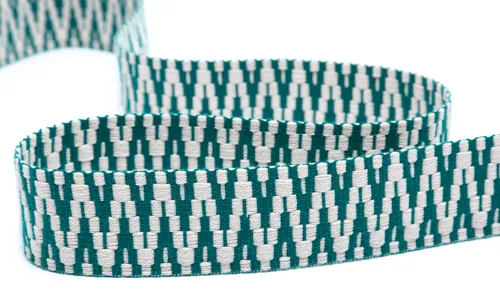 Gewobenes Band 40 mm Aztec Ecru Petrol 49-040-301004.jpg