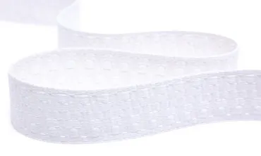 Gewobenes Band 40 mm - Aztec Weiss Ecru