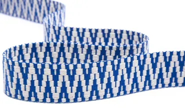 Gewobenes Band 40 mm - Aztec Ecru Royal
