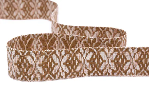 Gewobenes Band 40 mm Snowflake Natur Ocker Kupfer 49-040-313001.jpg