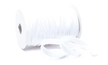 Paspel Satin 10 mm - col 002 Weiss