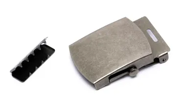 Gurtschnalle 30 mm - Silber used